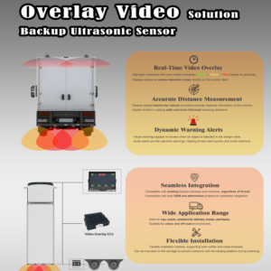Commercial Vehicle Parking Sensor Obstacle Detection Ultrasonic Proximity Sensors Rear Reversing Sensor System